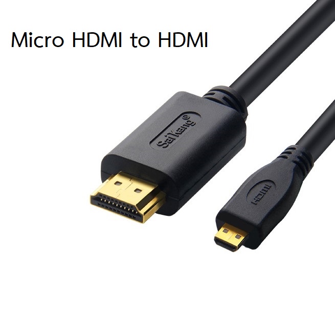 สาย HDMI (male) to Micro HDMI (male) คุณภาพสูง ยาว 1 เมตร ยี่ห้อ SaiKang