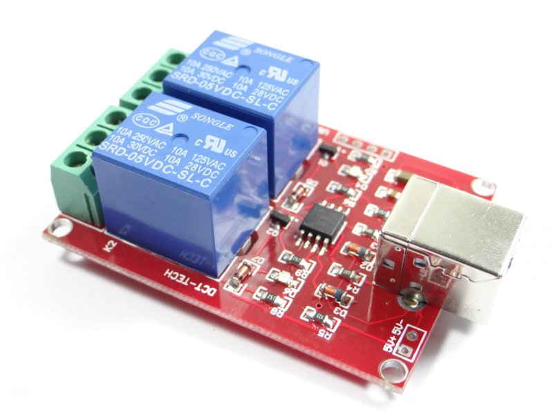 2 Channel 5V USB Relay Board Module Controller (USB Controlled Module)