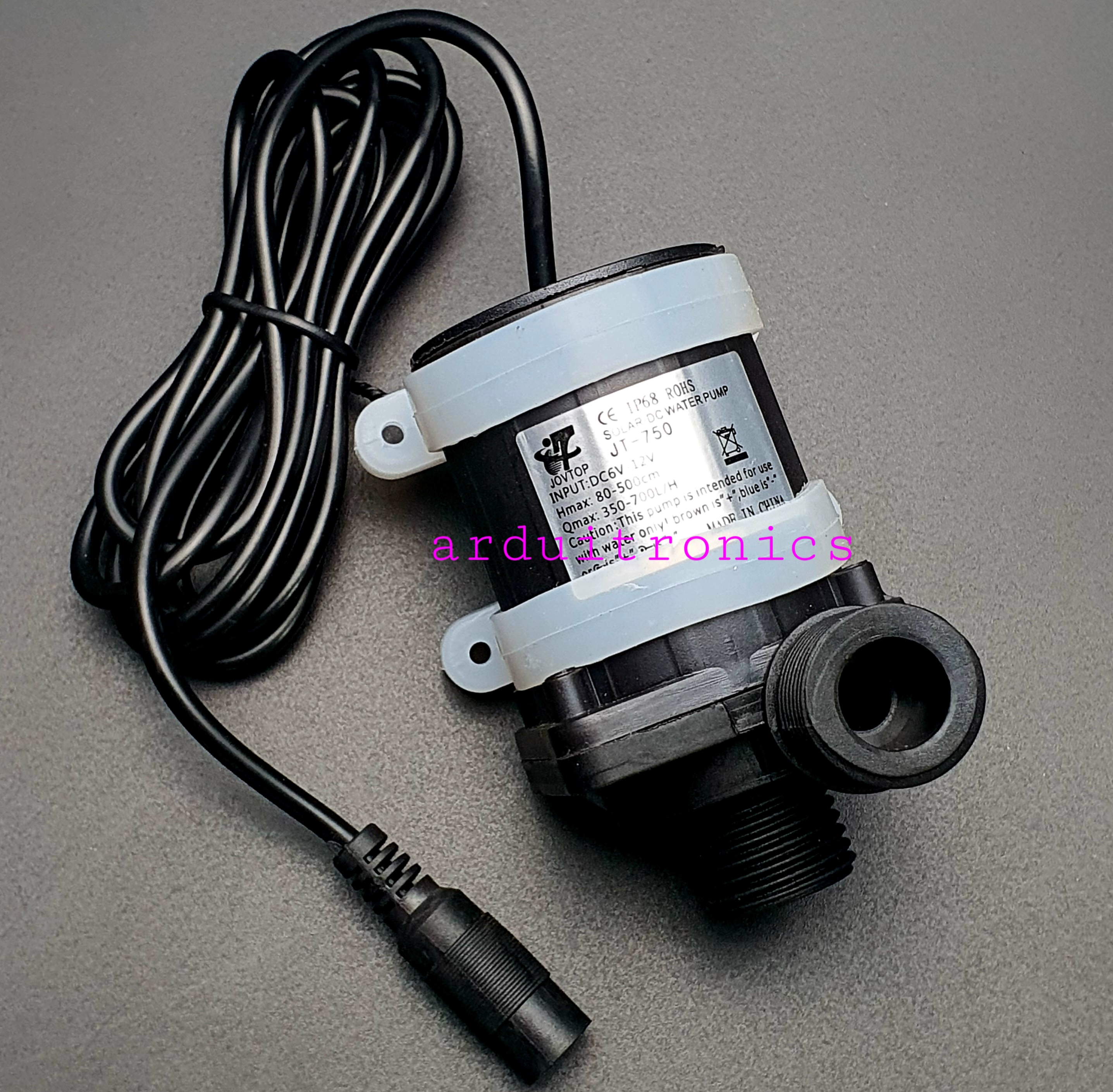 Small Pump ปั้มน้ำขนาดเล็กแรงดันสูง JT-750B 4หุน = 1/2นิ้ว 6-12VDC 700L/H