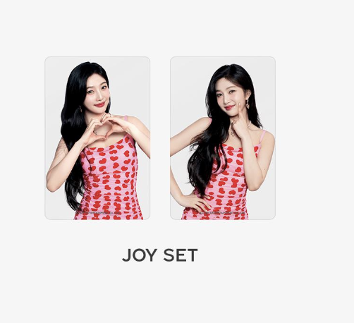 Red Velvet - 2024 SM ARTIST SEASON'S GREETINGS OFFICIAL MD -Clear Photo Card แบบ joy