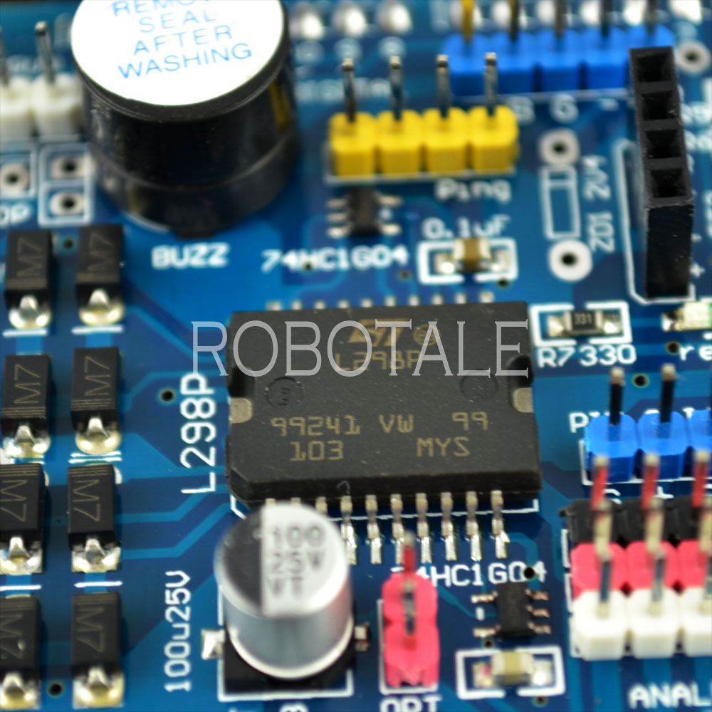 2A Motor Drive Shield (L298P) Long Female Pins