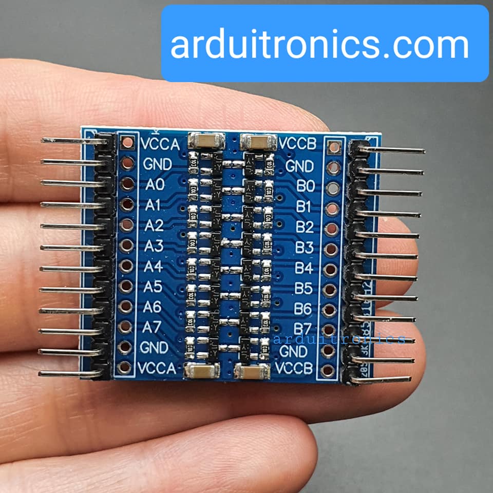 8 Channel Bi-directional Logical Voltage Conversion 3.3V-5V 5V-3.3V (pin โค้ง)