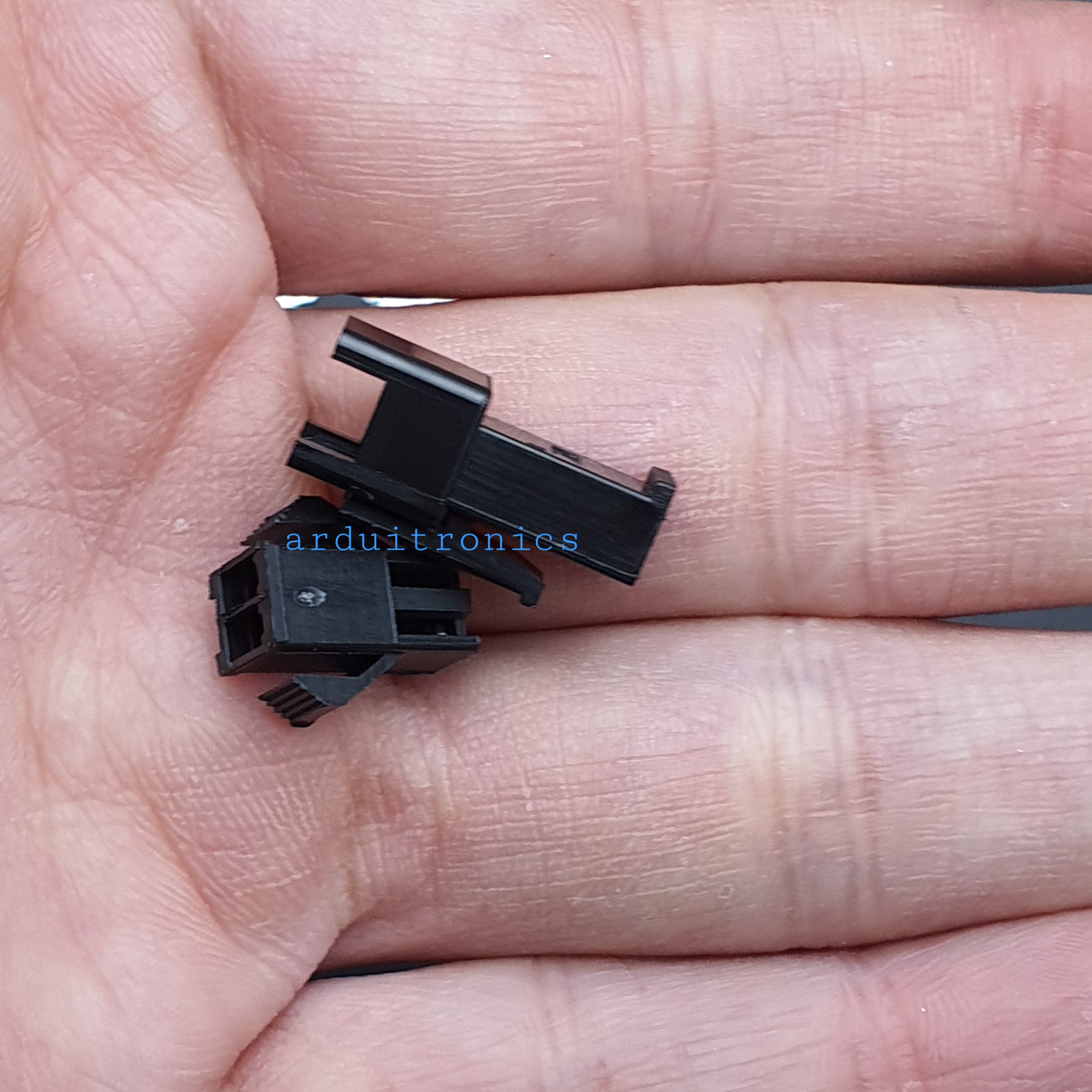 2.54mm 2 Pin Black Plastic Male Female JST-SM Housing Crimp Terminal Connector