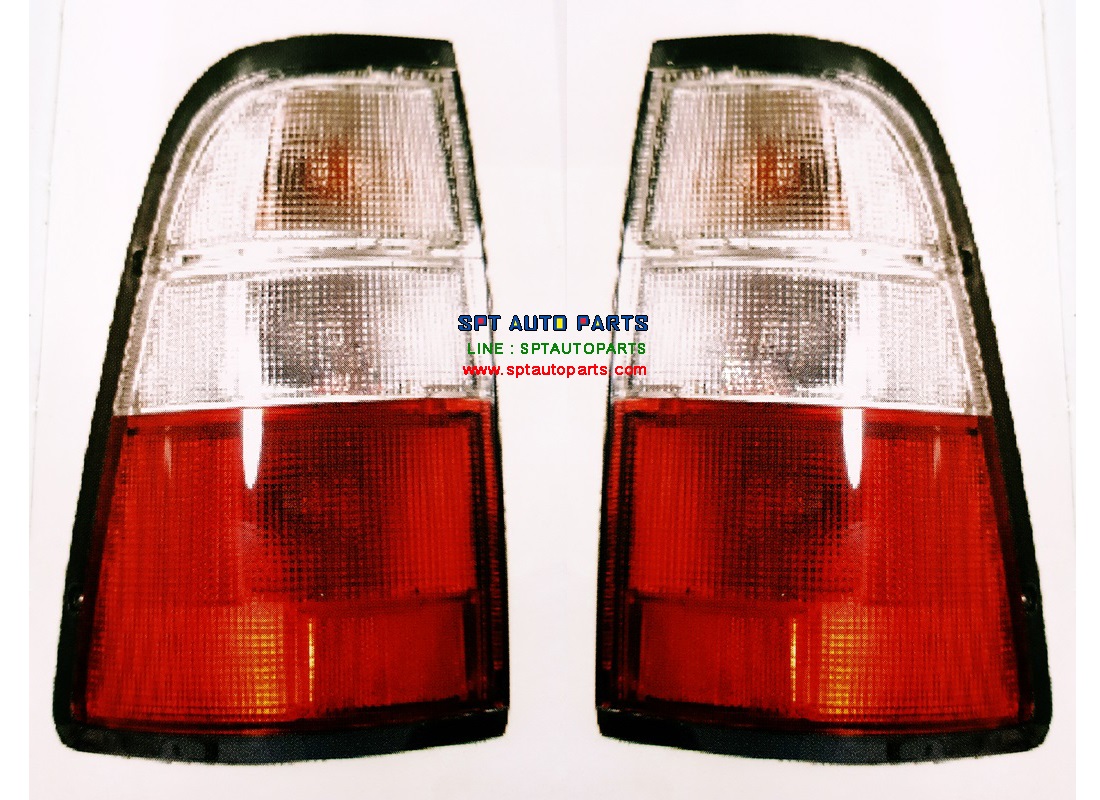 (1 คู่ มีขั้ว+หลอด) ไฟท้าย อีซูซุ ISUZU ดราก้อน ปี99-2001 (L-R ราคาต่อ 1 คู่ พร้อมขั้ว+หลอด)