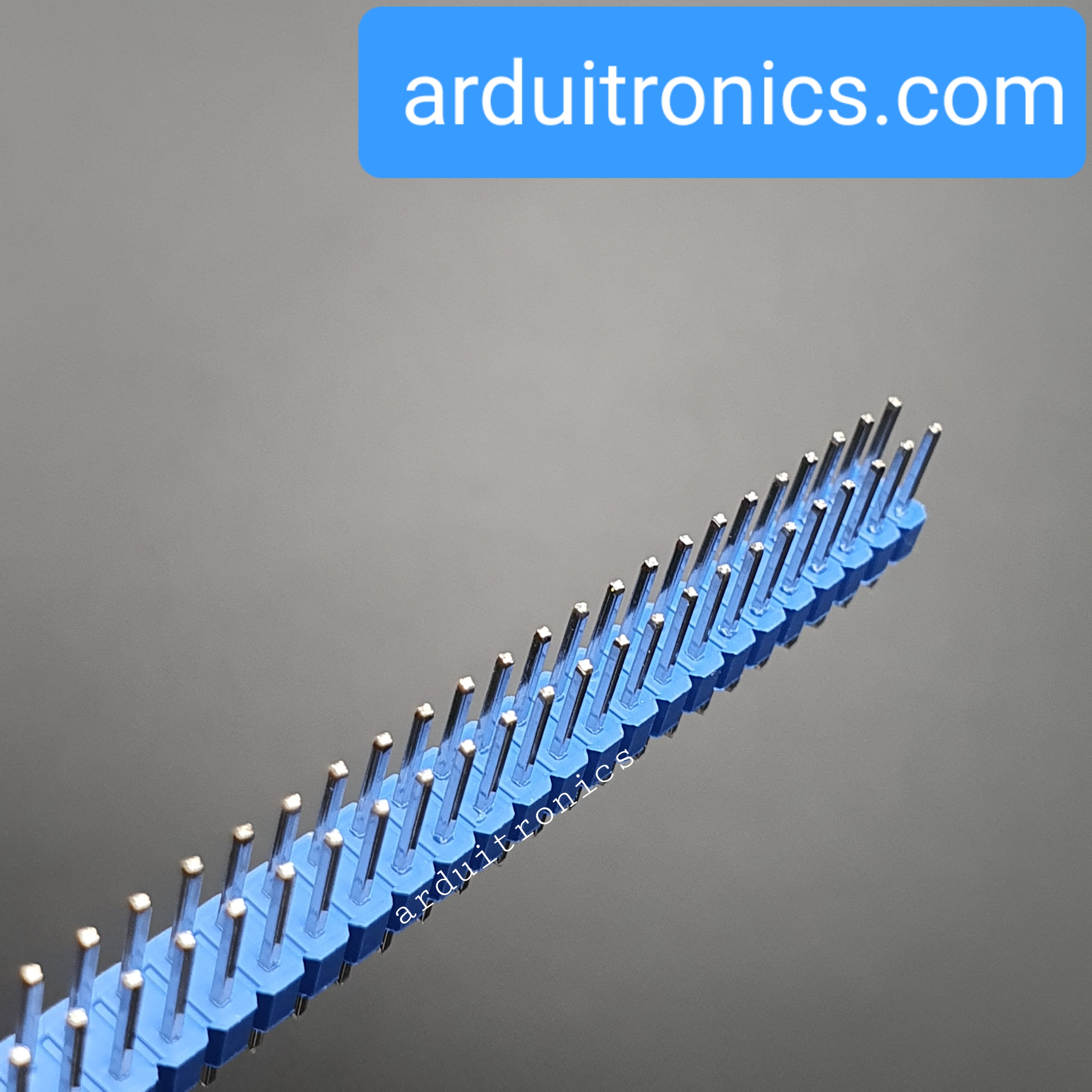 ก้างปลา 2x40P 2.54mm Pin Header Dip Straight Double Row 2X40 Pin สีน้ำเงิน