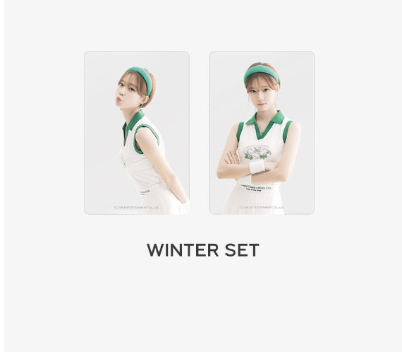 aespa -2024 SM ARTIST SEASON'S GREETINGS OFFICIAL MD -Clear Photo Card - แบบ winter