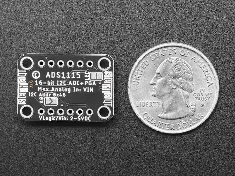 ADS1115 16-Bit ADC - 4 Channel with Programmable Gain Amplifier - STEMMA QT / Qwiic (Adafruit)