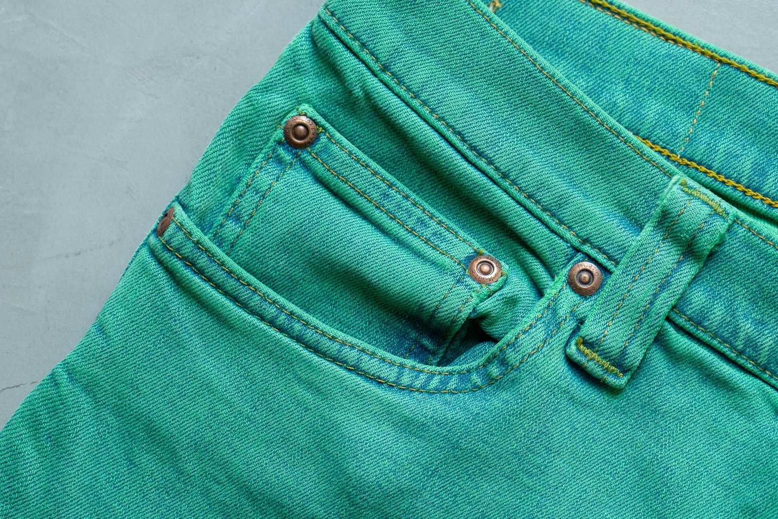 [DEFECT] High Kai Icon Green ยีนส์เขียวเอวสูง ทรงสกินนี่ Nudie Jeans ของแท้ 100%