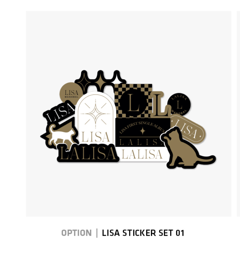 BLACKPINK - LISA - [LALISA] LISA STICKER SET แบบ ที่ 1