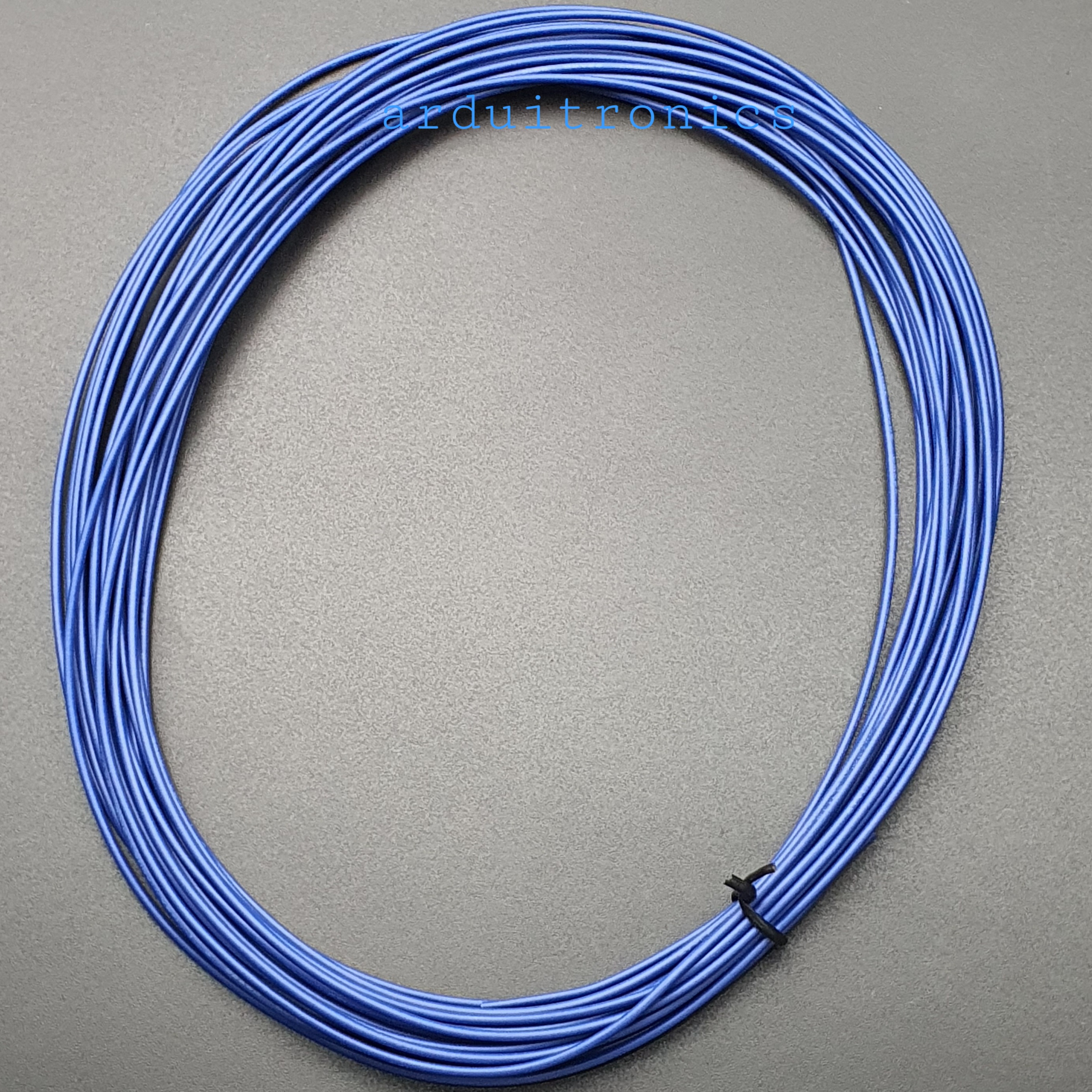 สายไฟอ่อนใส้เต็ม 22AWG UL1007 ความยาว 10 เมตร (สีน้ำเงิน)