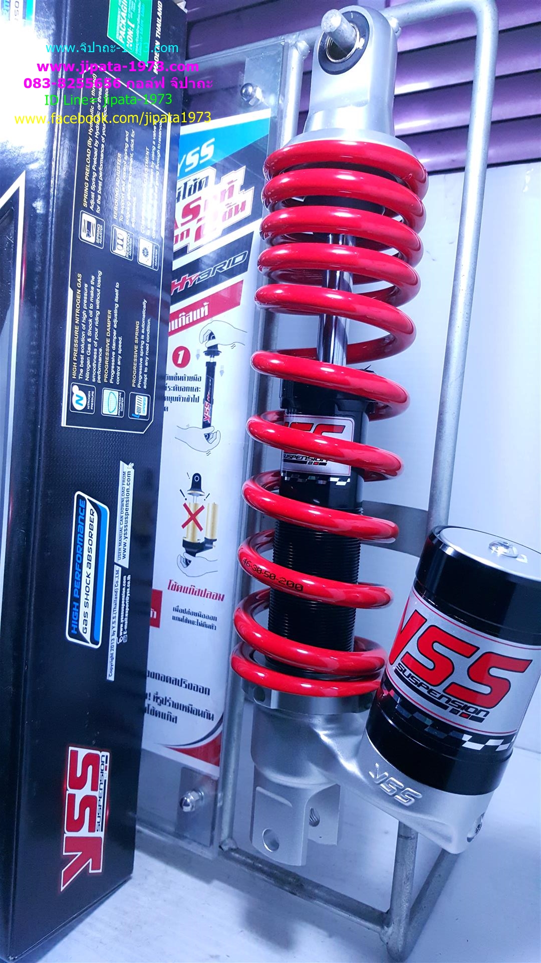 (Mio 125)โช้คอัพหลังเดี่ยว YSS รุ่น New C Euro สำหรับ Yamaha Mio 125