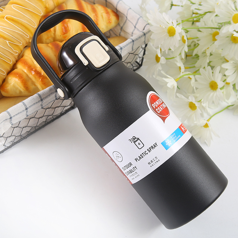 กระติกน้ำเก็บอุณหภูมิ 1.3L 1300 ml เก็บอุณหภูมิ ขนาดใหญ่ ขวดน้ำสแตนเลส แข็งแรง ทนทาน Stainless bottle