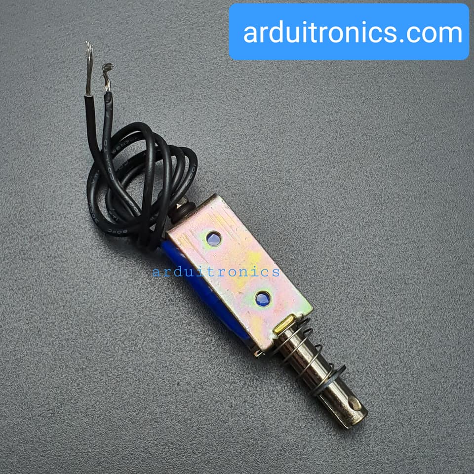 กลอนไฟฟ้า กลอนลิ้นชักไฟฟ้า Push-Pull Frame Type DC Electromagnet รุ่น JF-0530B 12V