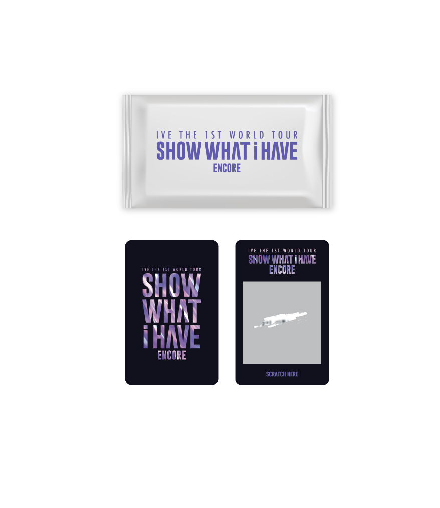 IVE -IVE THE 1ST WORLD TOUR SHOW WHAT I HAVE ENCORE - Random Photocard pack (ได้ การ์ด สุ่ม 1 ใบ นะคะ )