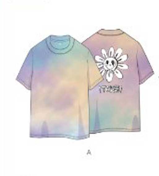 TWICE -TWICE ONLINE CONCERT Beyond LIVE - TWICE : เสื้อ Tie Dye T-shirt - แบบ A ระบุ size