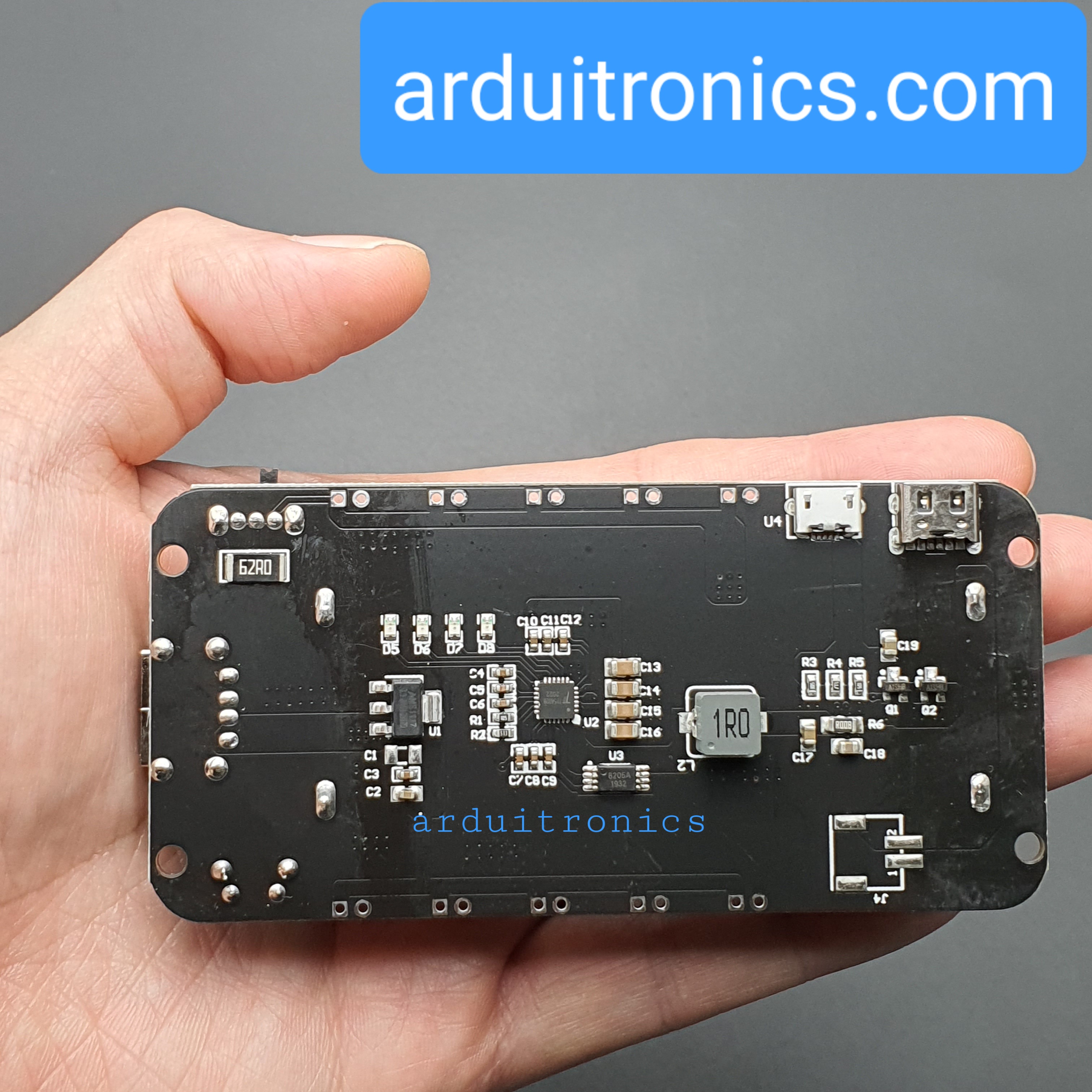 โมดูลชาร์จแบตเตอรี่ 18650 แบบ 2 ก้อน พร้อมช่องจ่ายไฟ USB Battery Shield V3 สำหรับ Raspberry Pi WEMOS Arduino ESP8266