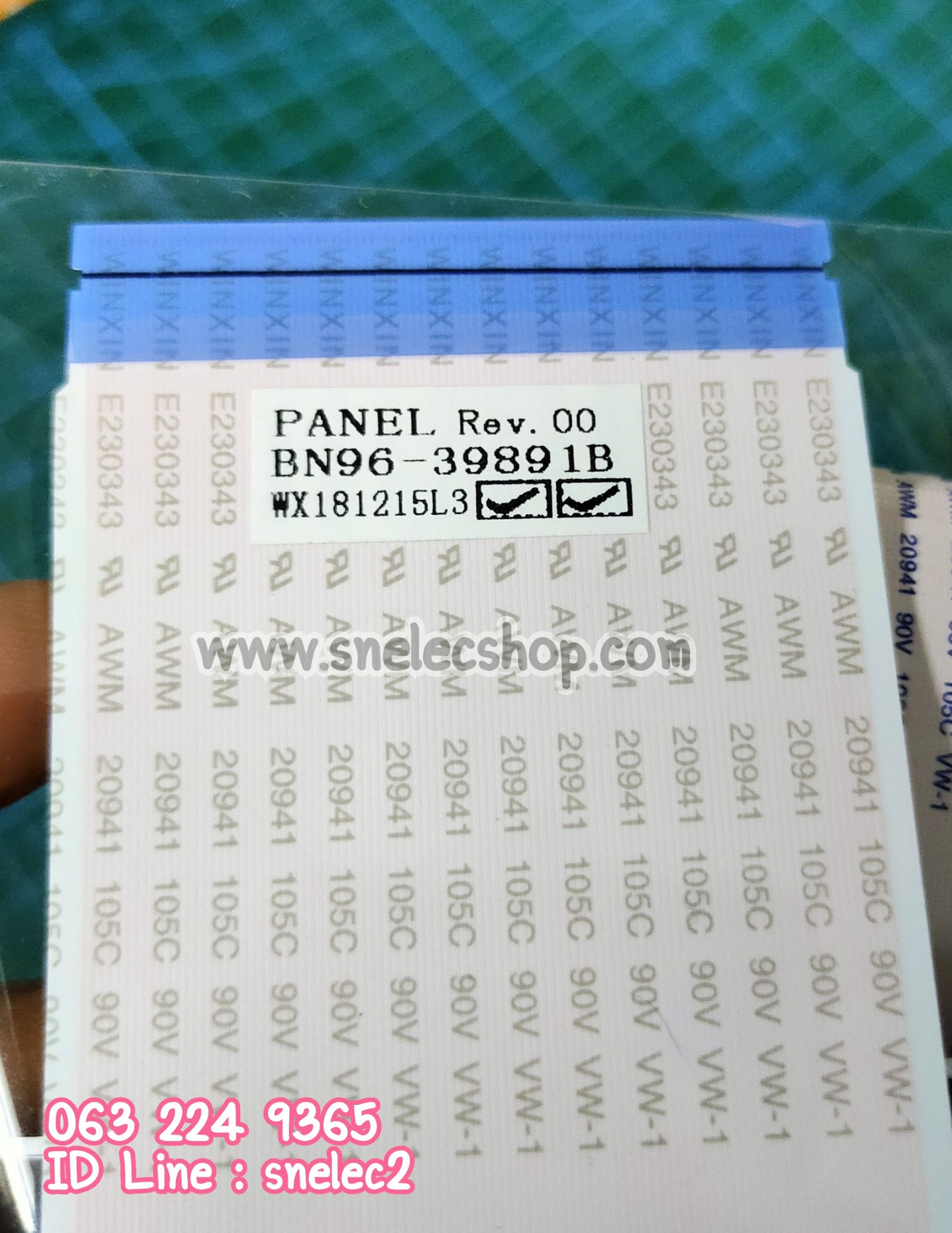 สายแพเข้าจอ SAMSUNG รุ่น UA55NU7090KXXT Version :FA01/UNU7090 ชุด 2 เส้น