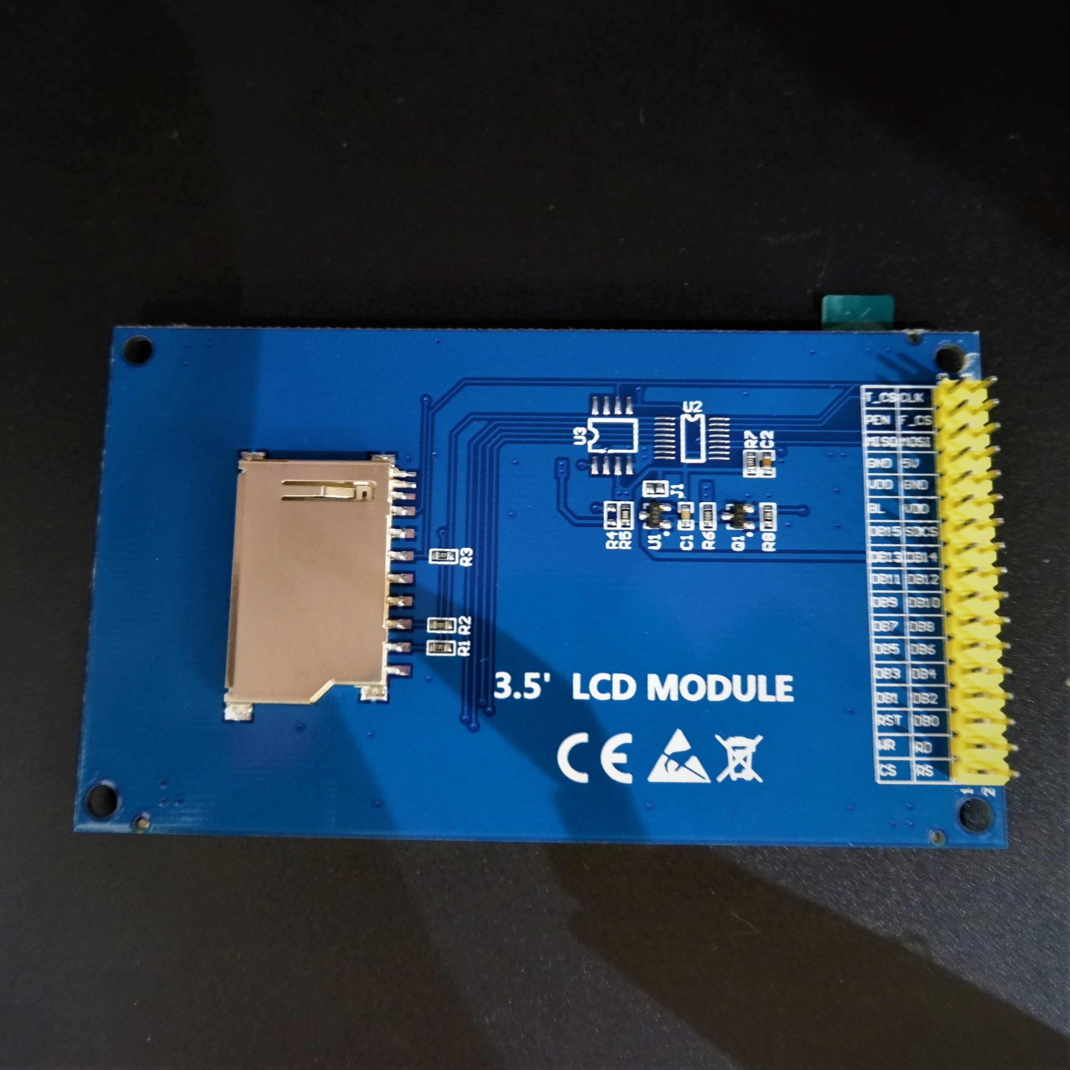 LCD 3.5" TFT Module 320X480 for Arduino Uno โมดูลจอแสดงผลแบบสีขนาด 3.5 นิ้ว 320x480 Driver ILI9486
