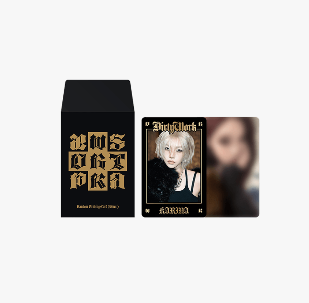 aespa - aespa 'Dirty Work'ALBUM MD รอบ PRE-ORDER. -RANDOM TRADING CARD SET B (สุ่ม )