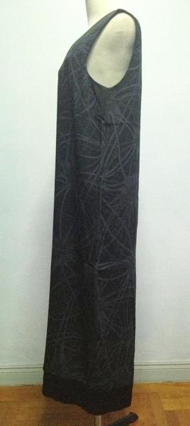 เดรสทรงตรงยาวลายสวย XL ของใหม่จากญี่ปุ่น