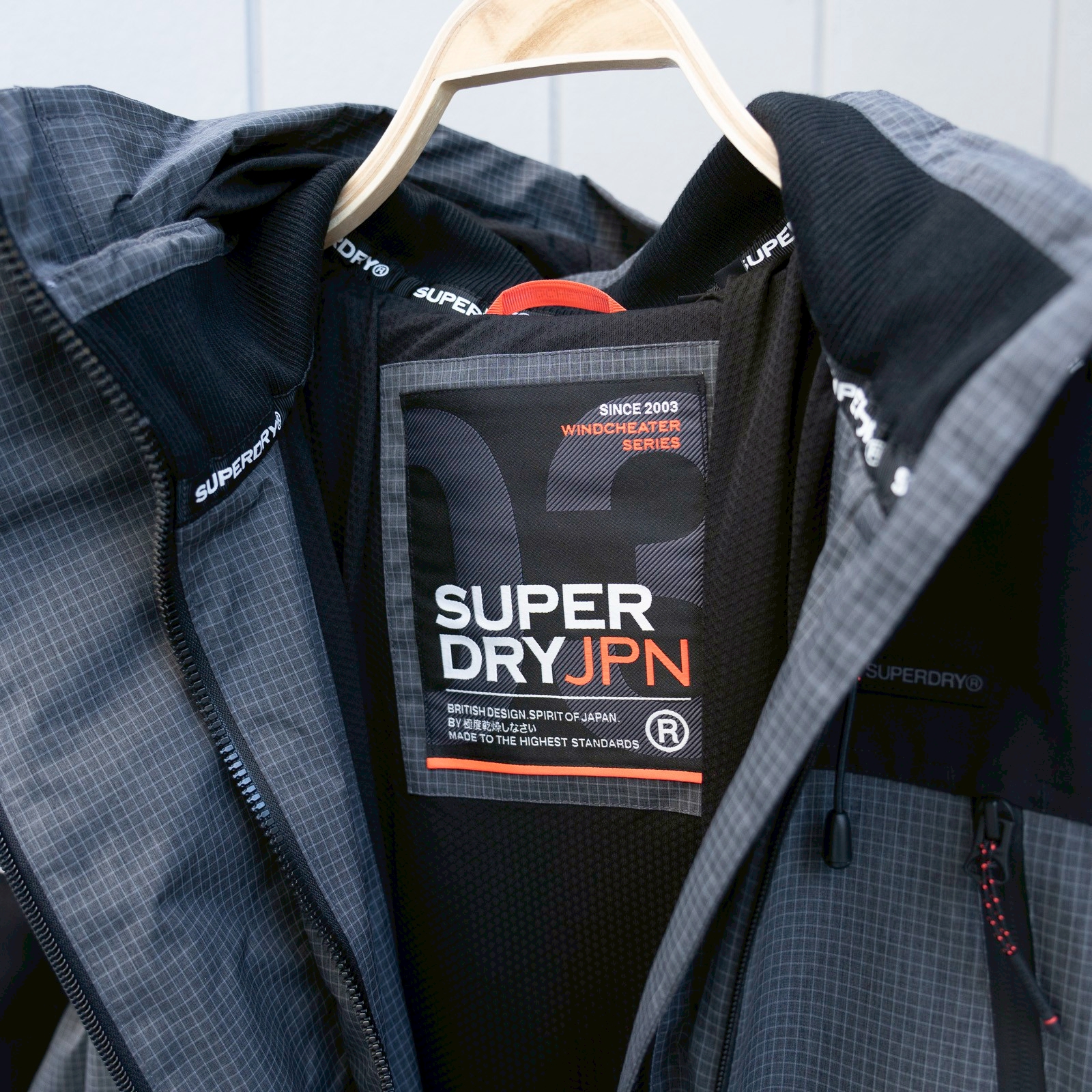 Superdry Textured Ultimate Windbreaker – Grey Marl
