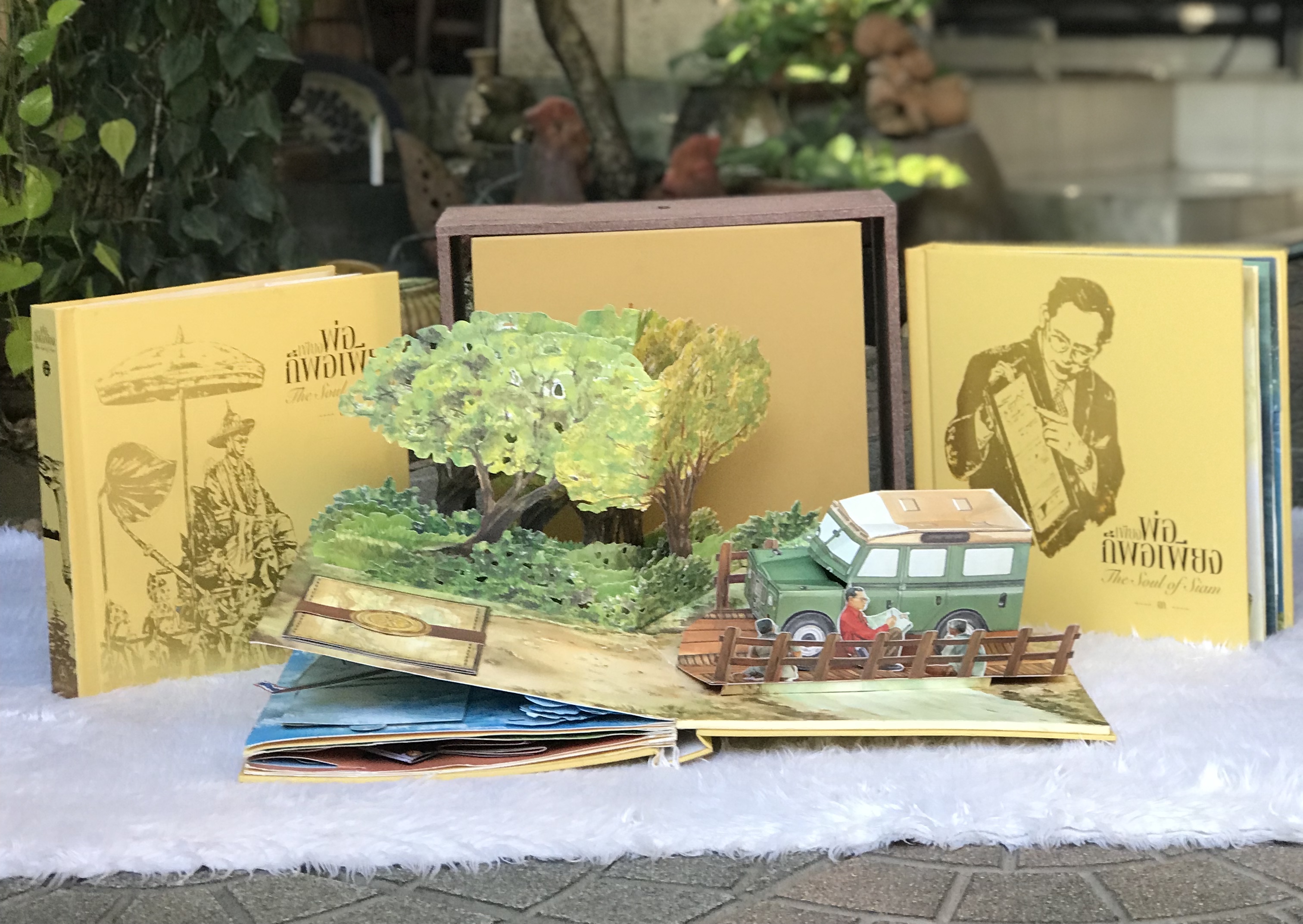Box Set หนังสือ 3 มิติ Popup ชุด "เพียงพ่อ ก็พอเพียง" The Soul of Siam นำเสนอพระราชประวัติและพระราชกรณียกิจ รัชกาลที่ 9