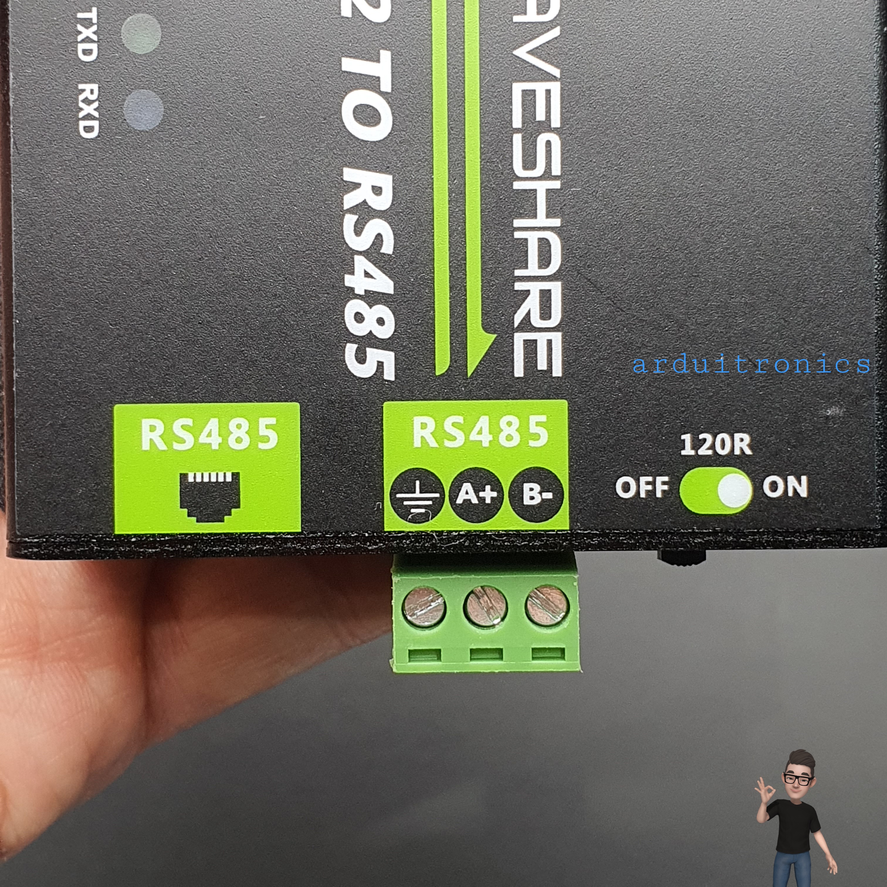 Industrial Grade Isolated RS232 to RS485 Converter (แท้จาก Waveshare)