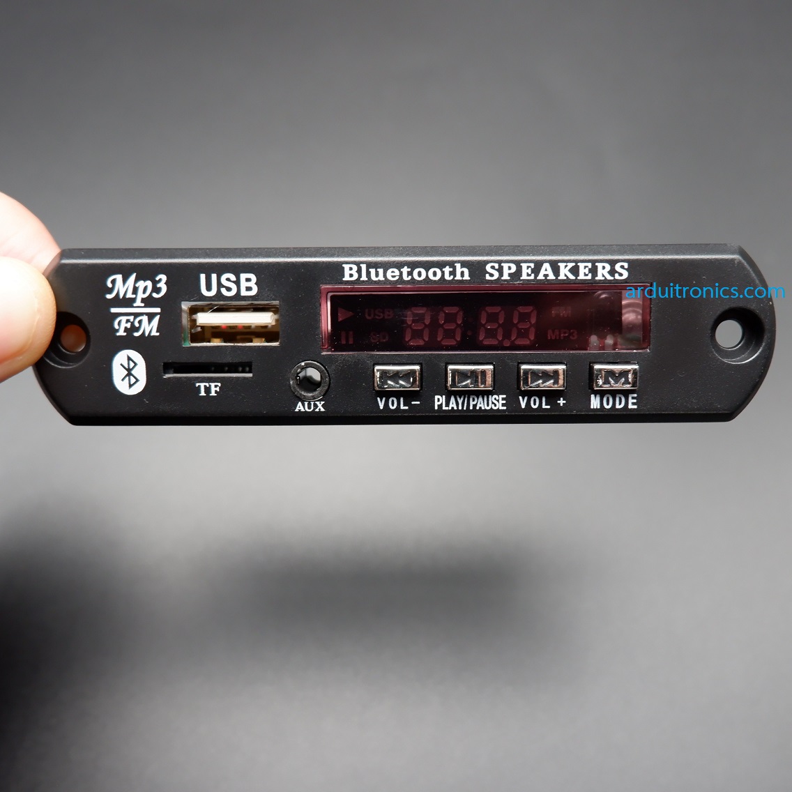 WAV+WMA+MP3 Decoder Board Kit 12V (บอร์ดถอดรหัส WAV + WMA + MP3 การ์ดหน่วยความจำขนาดเล็ก)