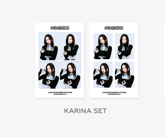 aespa - 2025 season greeting md -4Cut Photo set แบบ Karina