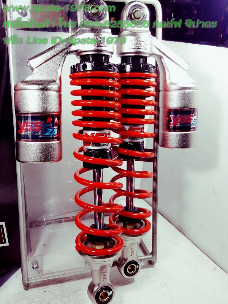 (Wave 125 i) โช้คอัพหลังคู่ YSS รุ่น G-ZA สำหรับ Honda Wave 125 i และ Wave 125 S สี ดำ-แดง