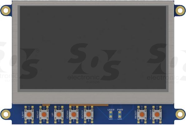 4DCAPE 4.3" LCD Touch screen