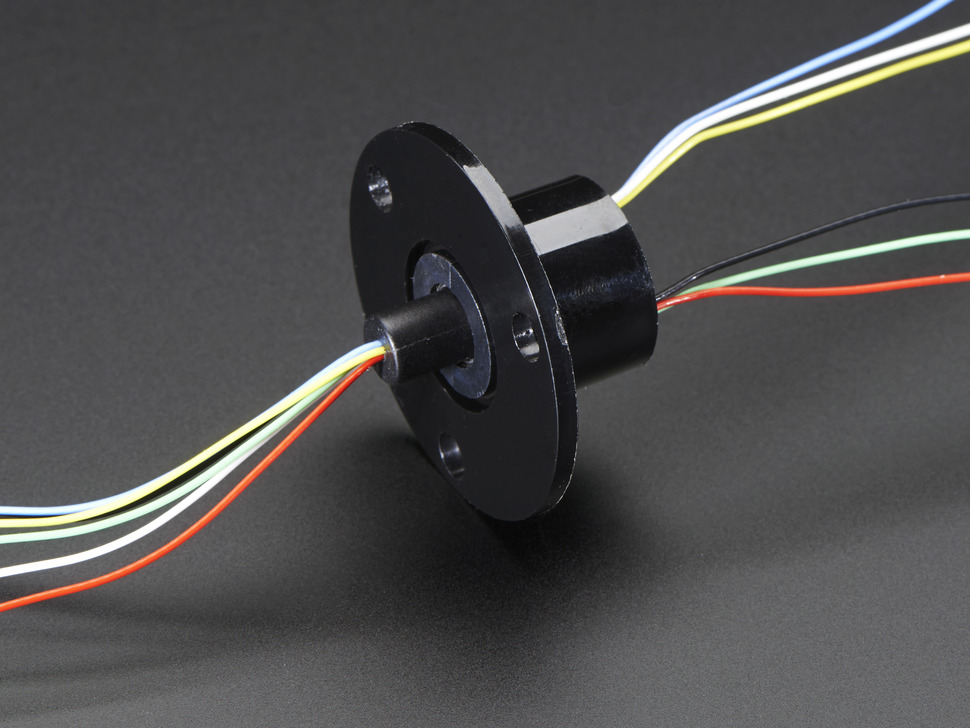 Slip Ring with Flange - 22mm diameter, 6 wires, max 240V @ 2A (ของแท้จาก Adafruit)