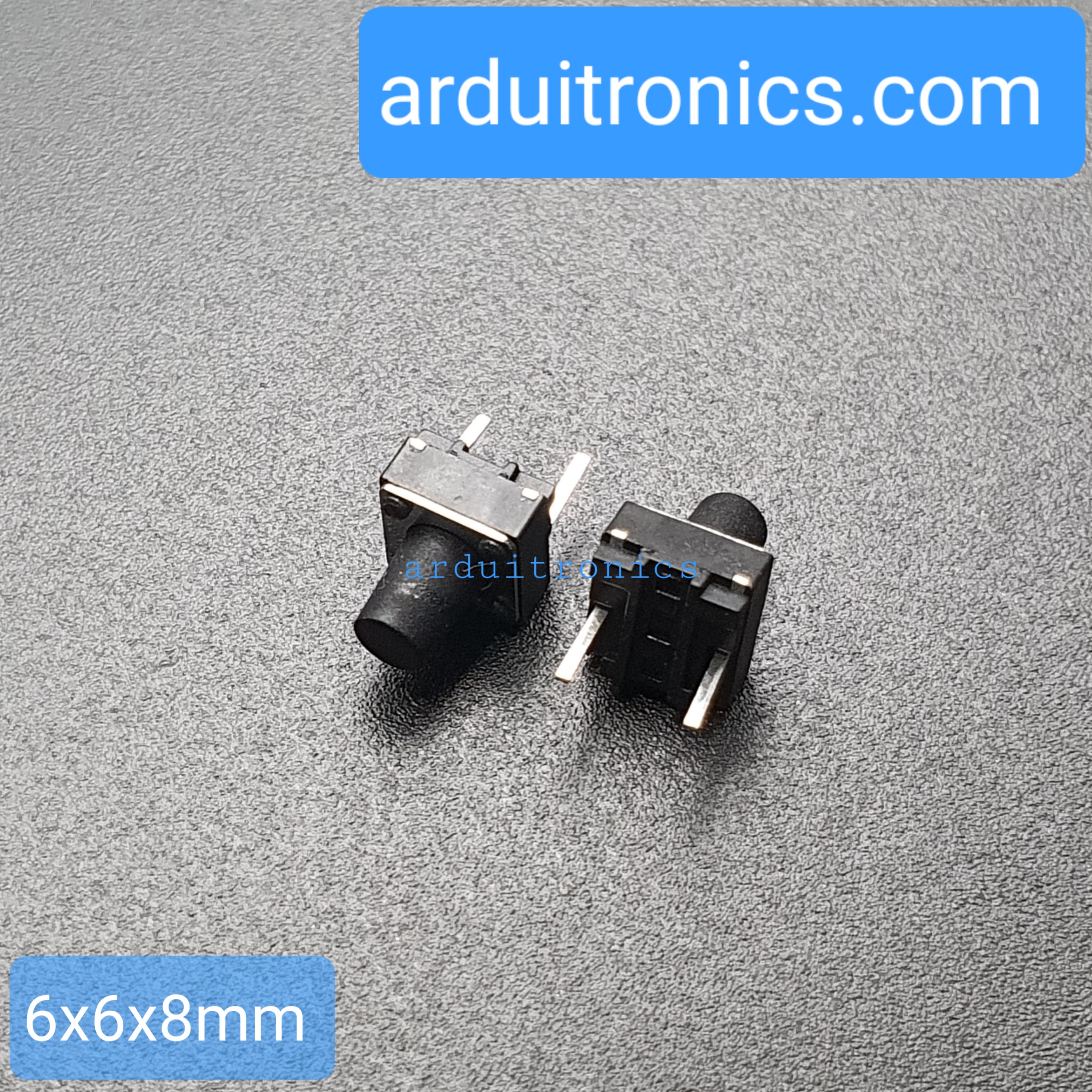 Tact Switch 6X6x8mm ไมโครสวิตช์ กดติดปล่อยดับ 2 ขา (หัวกลม)