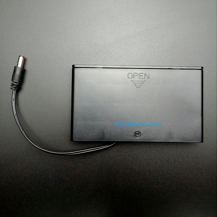 Battery Box รางถ่าน 8 ก้อน AA 12V (ก้อนละ 1.5V) 1 ด้าน แบบมีฝาปิด และมีสวิทช์เปิดปิด