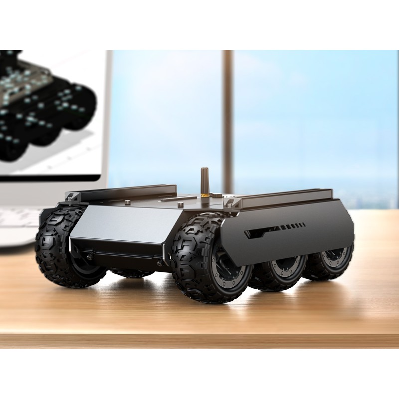 Flexible and Expandable 6x4 Off-Road UGV, With Extension Rails and ESP32 Slave Computer, 6 wheels 4WD Mobile Robot Chassis (แท้ Waveshare) มาพร้อมกล่องใส่กันกระแทกคุณภาพสูง