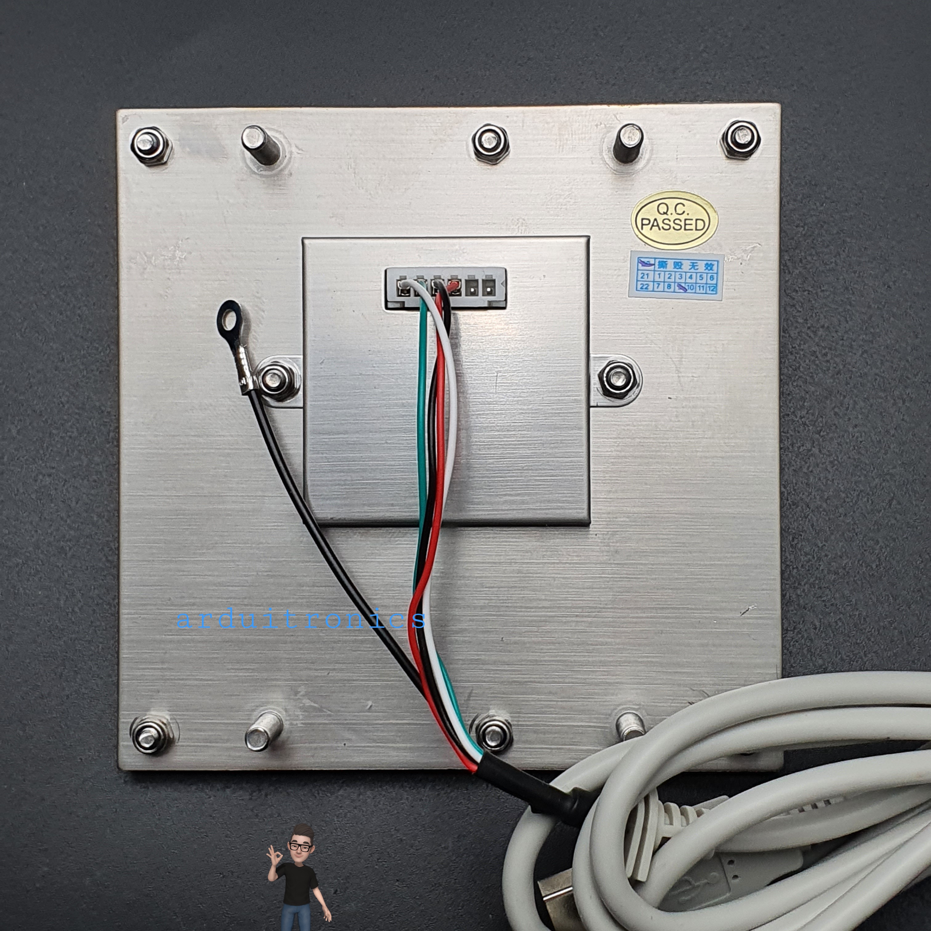 [Industrial Grade] Waterproof Metal 4x4 Matrix Keypad (D-8201) พร้อมสาย connector USB Interface