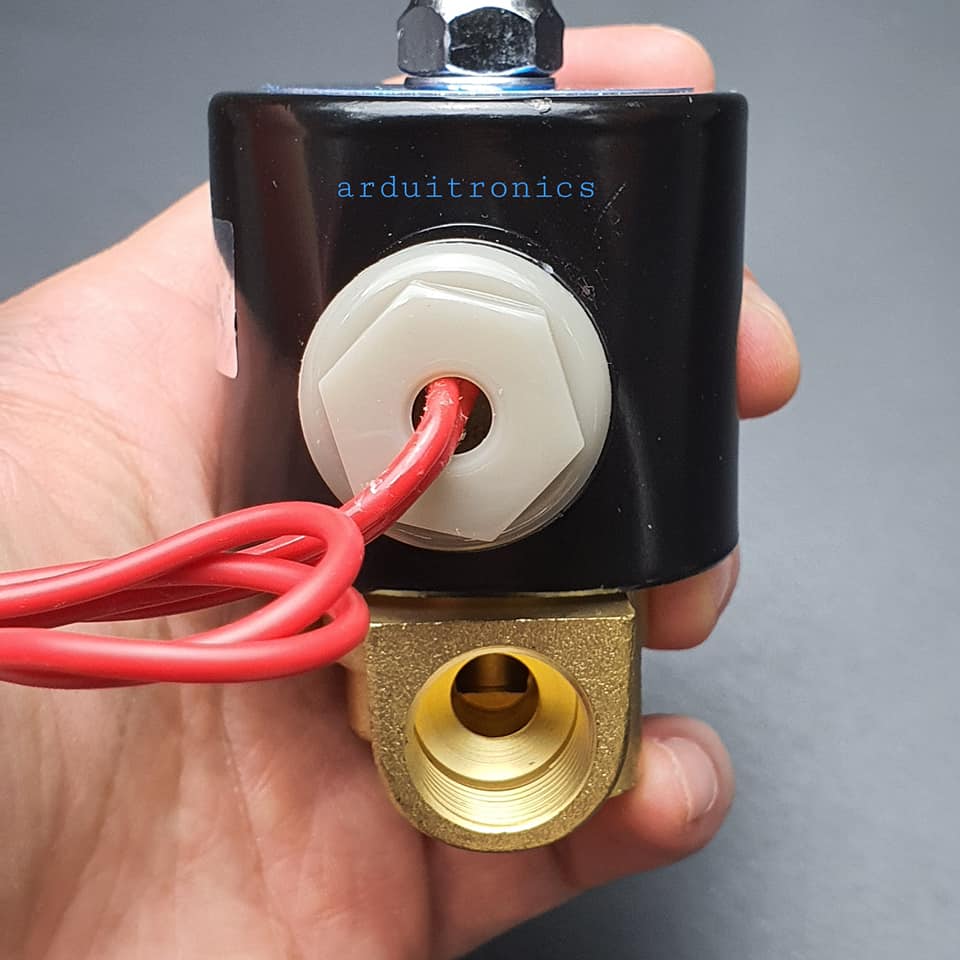 โซลินอยวาล์ว ทองเหลือง (Solenoid Valve Normally Closed) 3 หุน (3/8") 220VAC - ยี่ห้อ Senya 2W-040-10