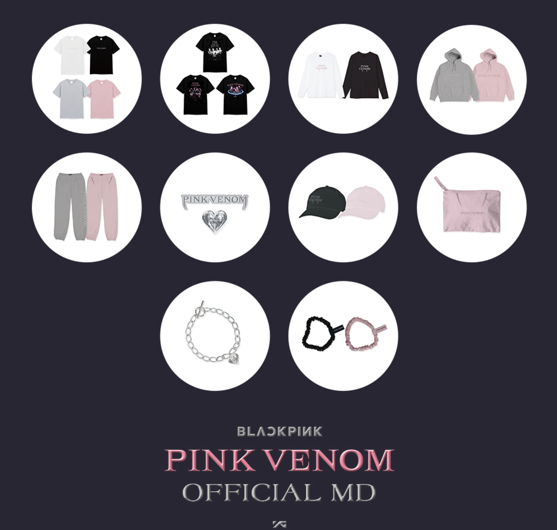 BLACKPINK -Pink Venom] Official Merch -Ball cap ระบุ สี ที่ต้องการ