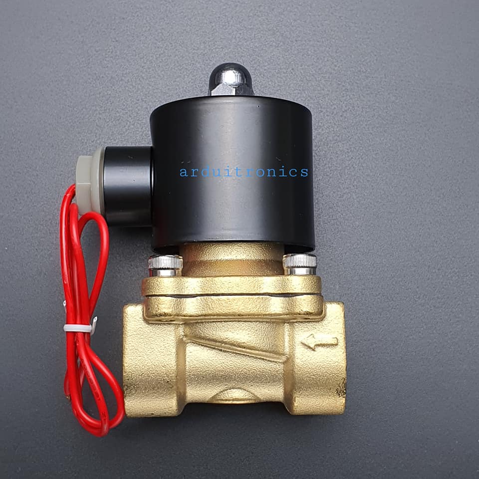 โซลินอยวาล์ว ทองเหลือง (Solenoid Valve Normally Closed) 6 หุน (3/4") 220VAC - ยี่ห้อ Senya 2W-200-20