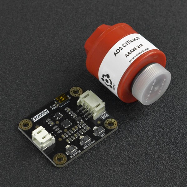 Gravity: Electrochemical Oxygen / O2 Sensor (0-100%Vol, I2C) (ของแท้จาก DFRobot)