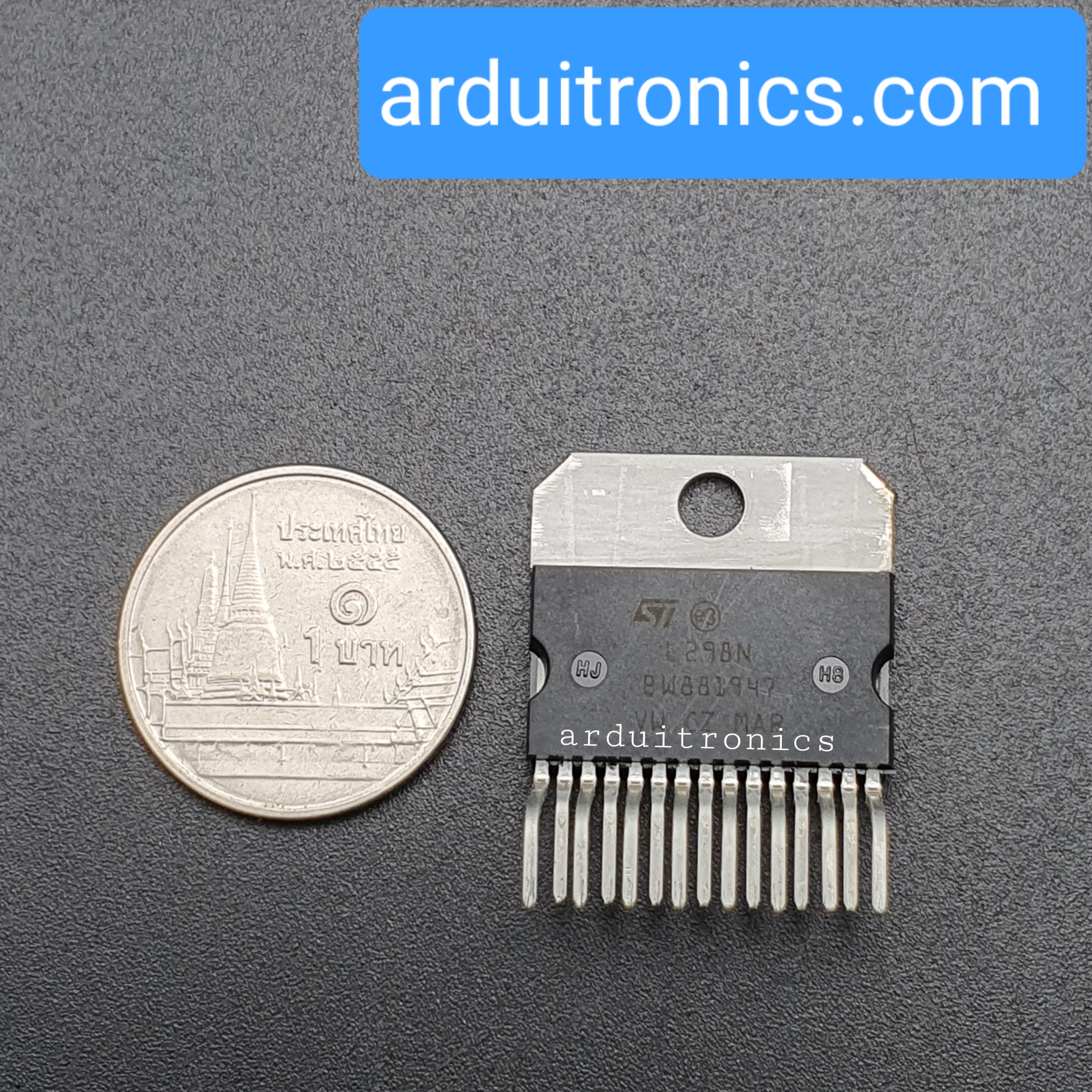 L298N ไอซีชับมอเตอร์ L298N Full-Bridge Dual Motor Driver L298 IC (15-Pin)