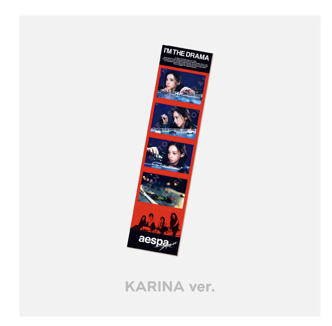 aespa WEEK – DRAMA CITY md ของสะสม - Removable Sticker ระบุชื่อที่ต้องการ