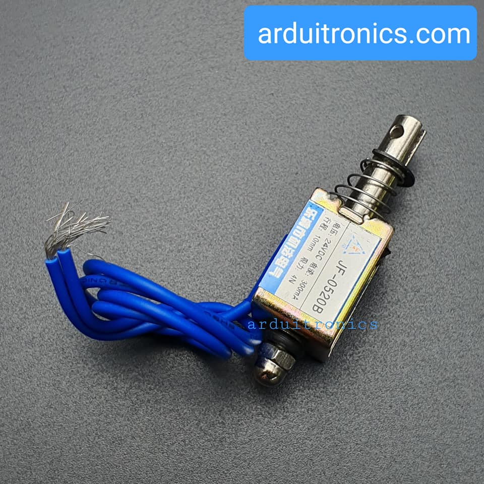 กลอนไฟฟ้า กลอนลิ้นชักไฟฟ้า Push-Pull Frame Type DC Electromagnet รุ่น JF-0520B 24V