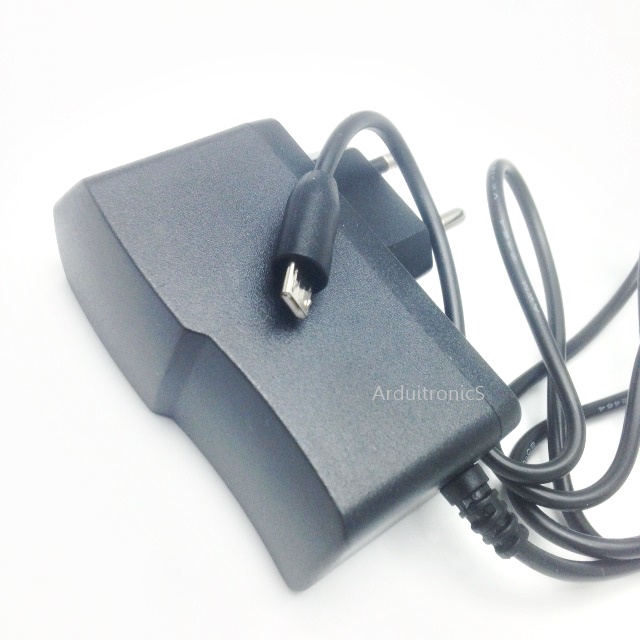 micro USB Power Supply Adapter 5V 2A (ปลั๊กหัวกลม)