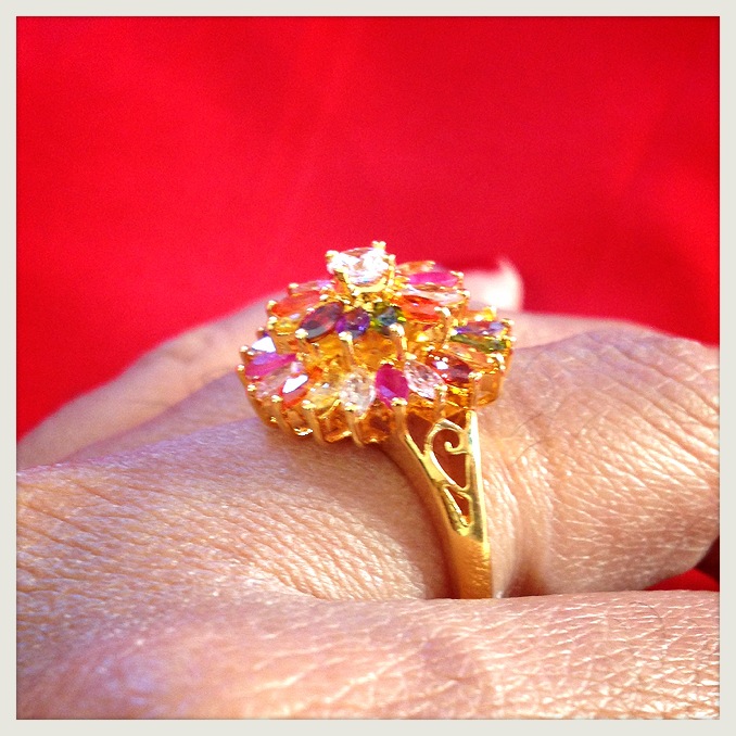 แหวนพลอยหลายสี นพเก้า 24 kgb size59