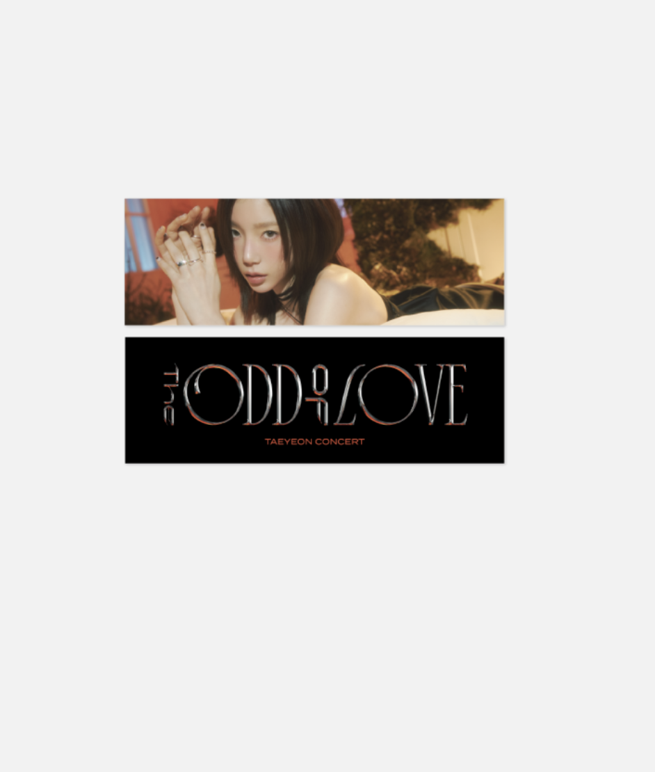 TAEYEON -TAEYEON CONCERT - The ODD of LOVE MD - Slogan