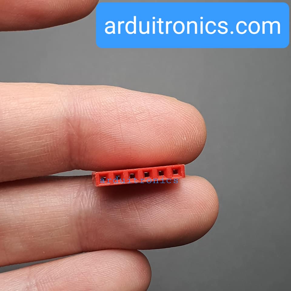 [Red] 1x6 Pin Single Row Female Header 2.54mm Pitch Straight Pin Square (จำนวน 1 ชิ้น)
