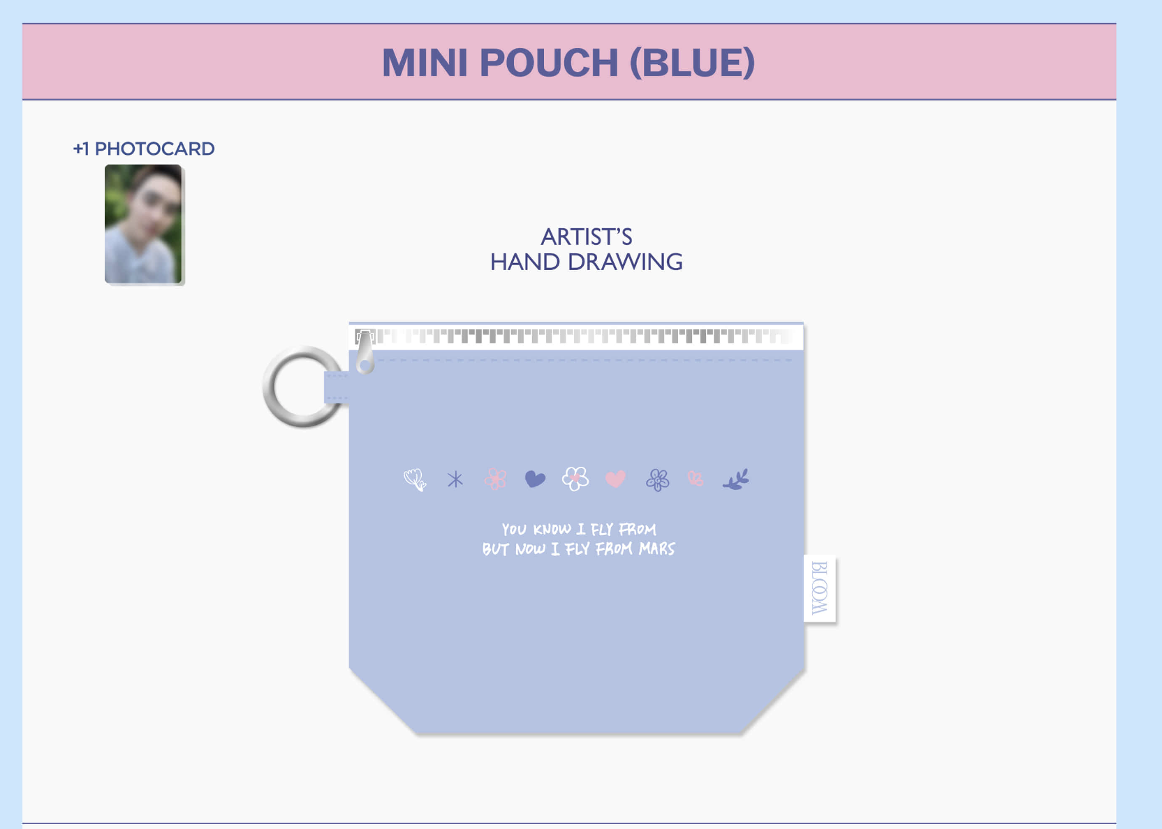 EXO - D.O. - (DOH KYUNG SOO) FAN CONCERT [BLOOM THE FINAL] MD - MINI POUCH