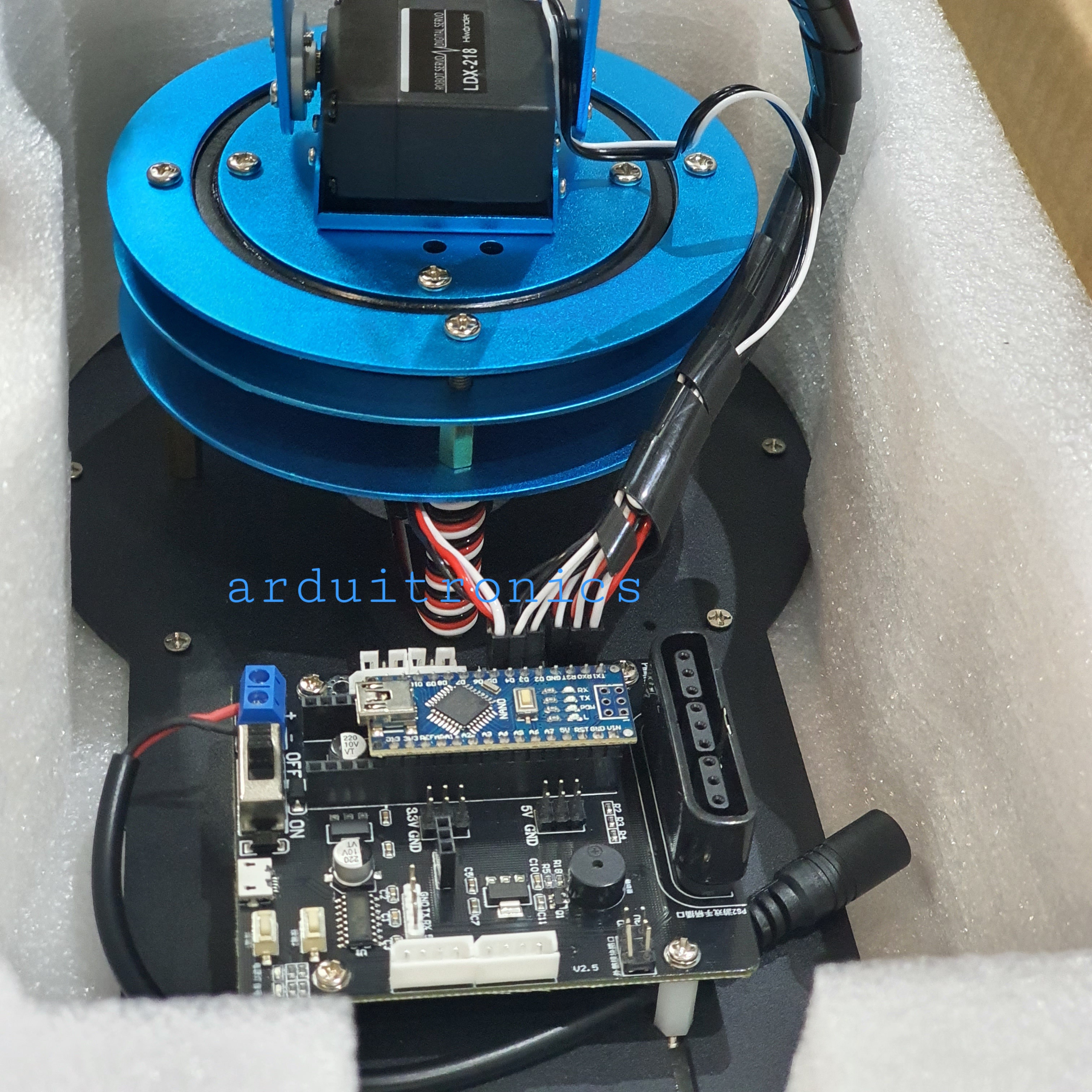 6-DOF Robotic Arm (Controller and Parts Assembled) + Free PS2 Controller แขนหุ่นประกอบแล้วมีรีโมทพร้อมใช้