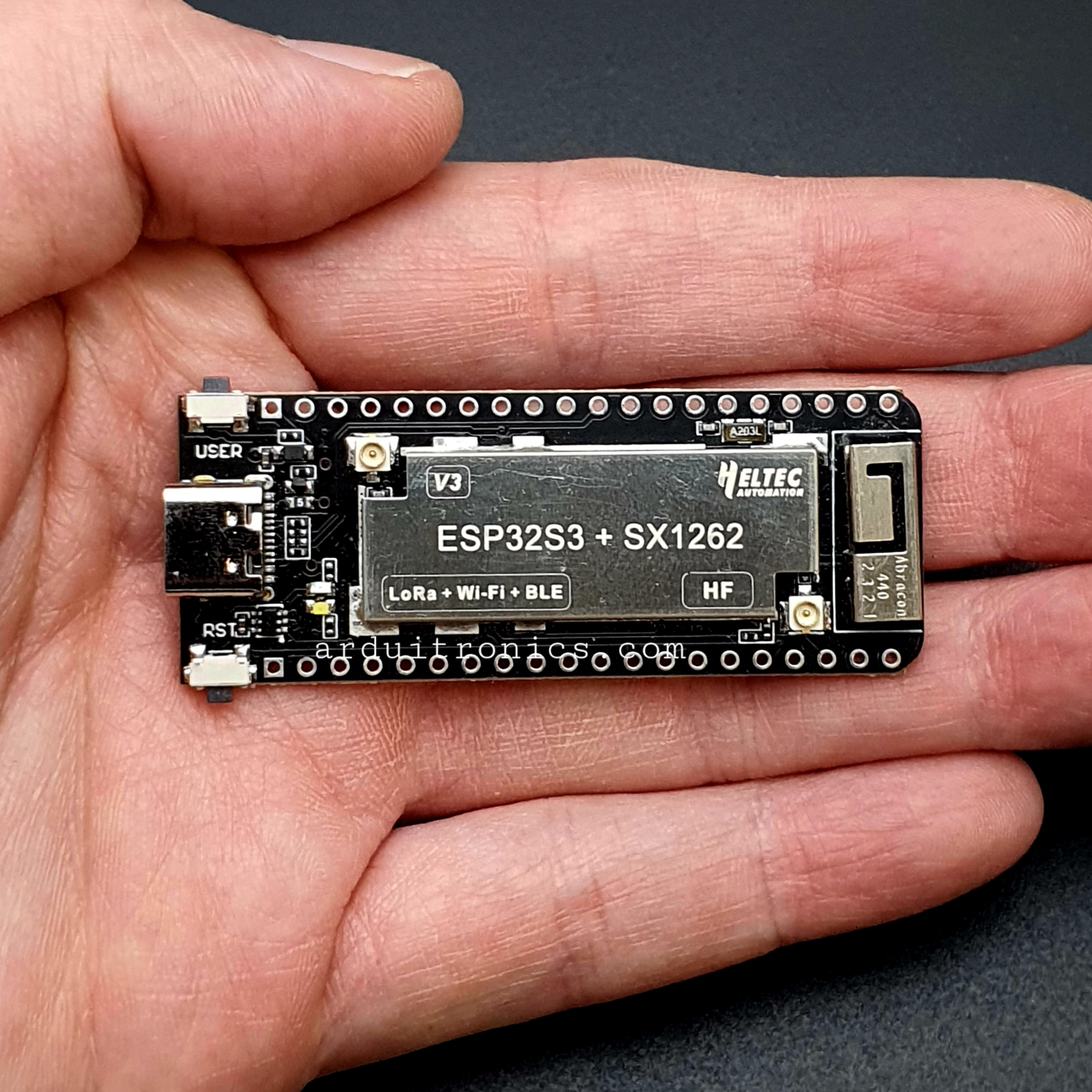 [Upgraded Version] LoRa 863 - 928MHz V3 SX1262 LoraWAN for Arduino + WiFi ESP32 ESP32S3FN8 + BLE - พร้อมสายอากาศ